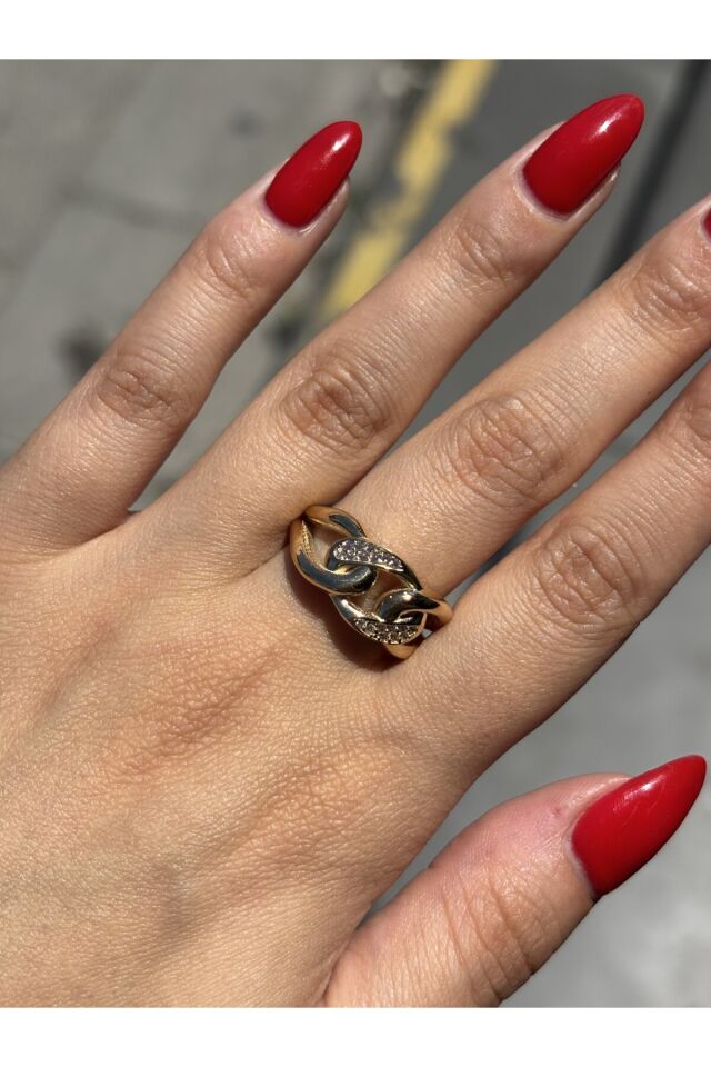 14 Ayar Altın Taşlı Gurmet Yüzük