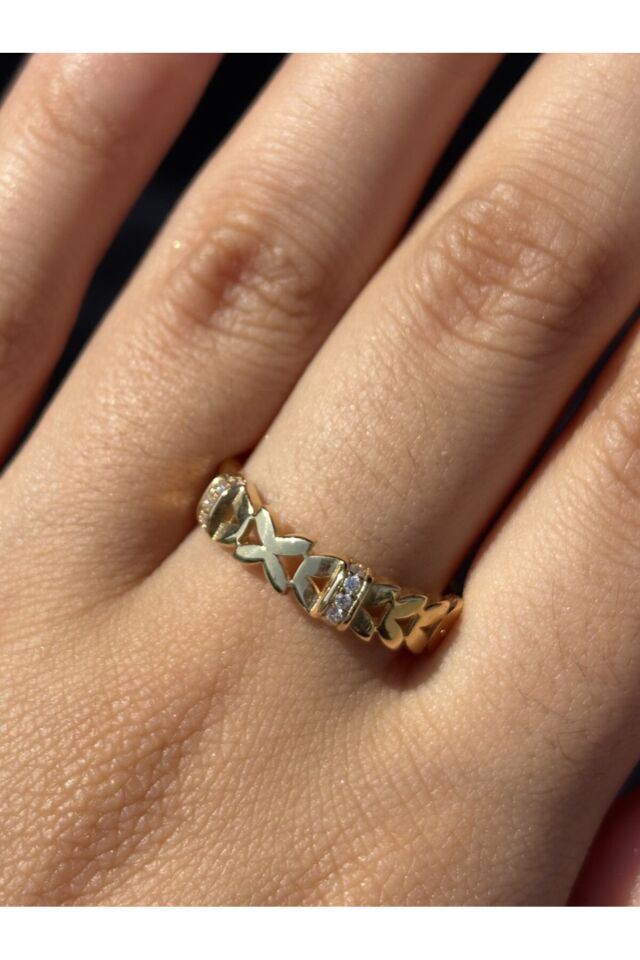14 Ayar Altın Taşlı Asos Yüzük