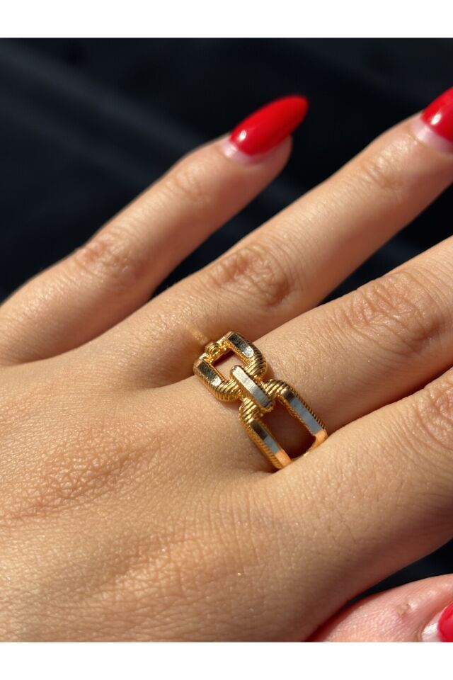 14 Ayar Altın Zincir Yüzük