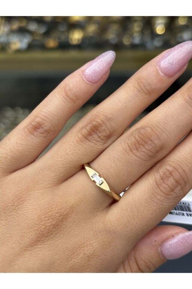 14 Ayar Altın Line Yüzük