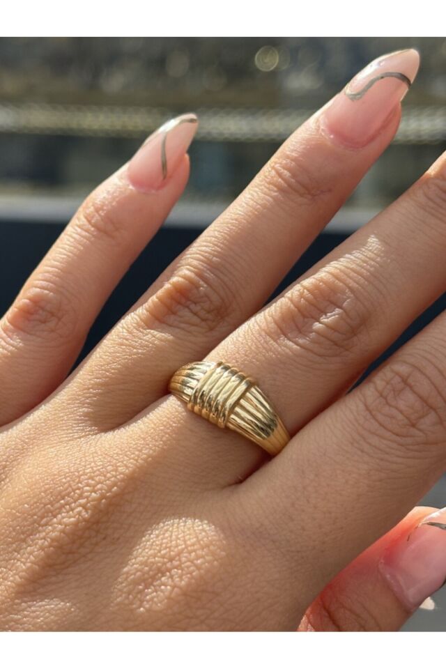 14 Ayar Altın Papyon Yüzük