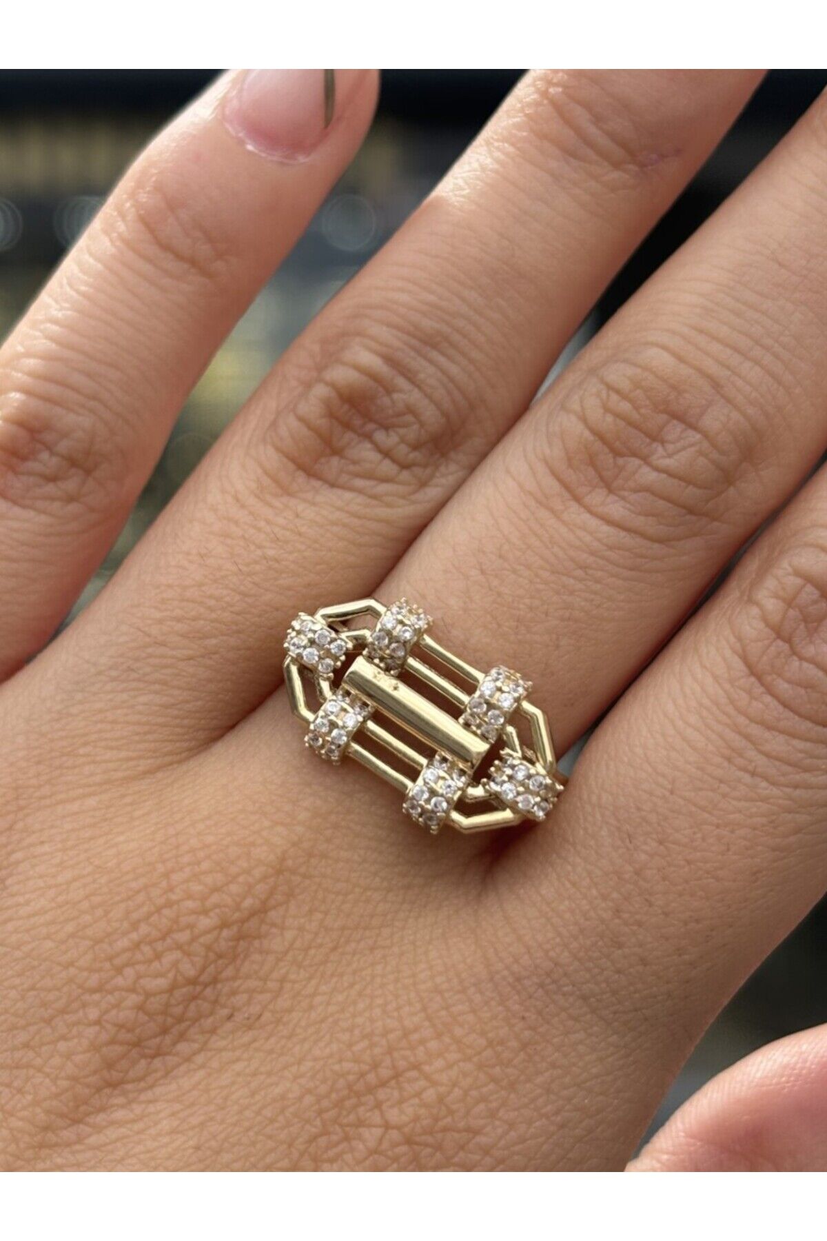 14 Ayar Altın Serenay Yüzük