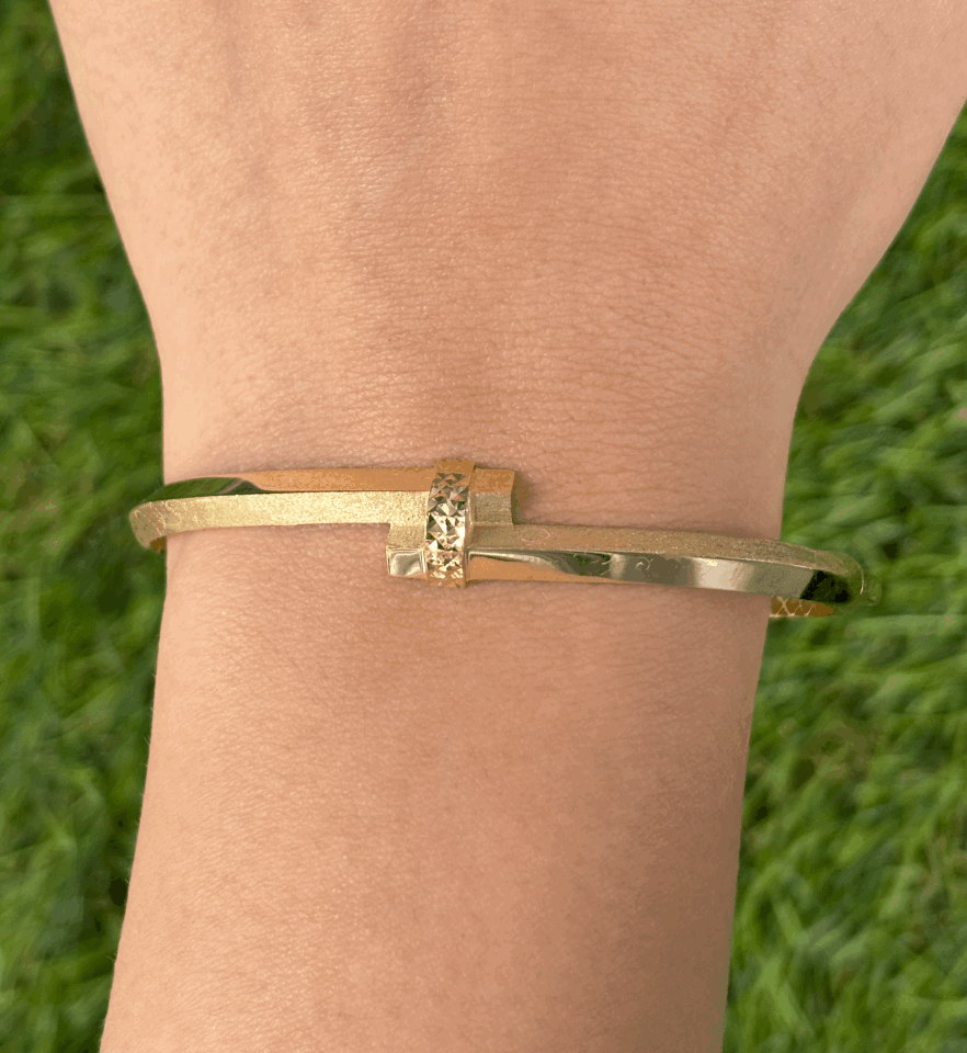 14 Ayar Altın Mat-Parlak Kelepçe