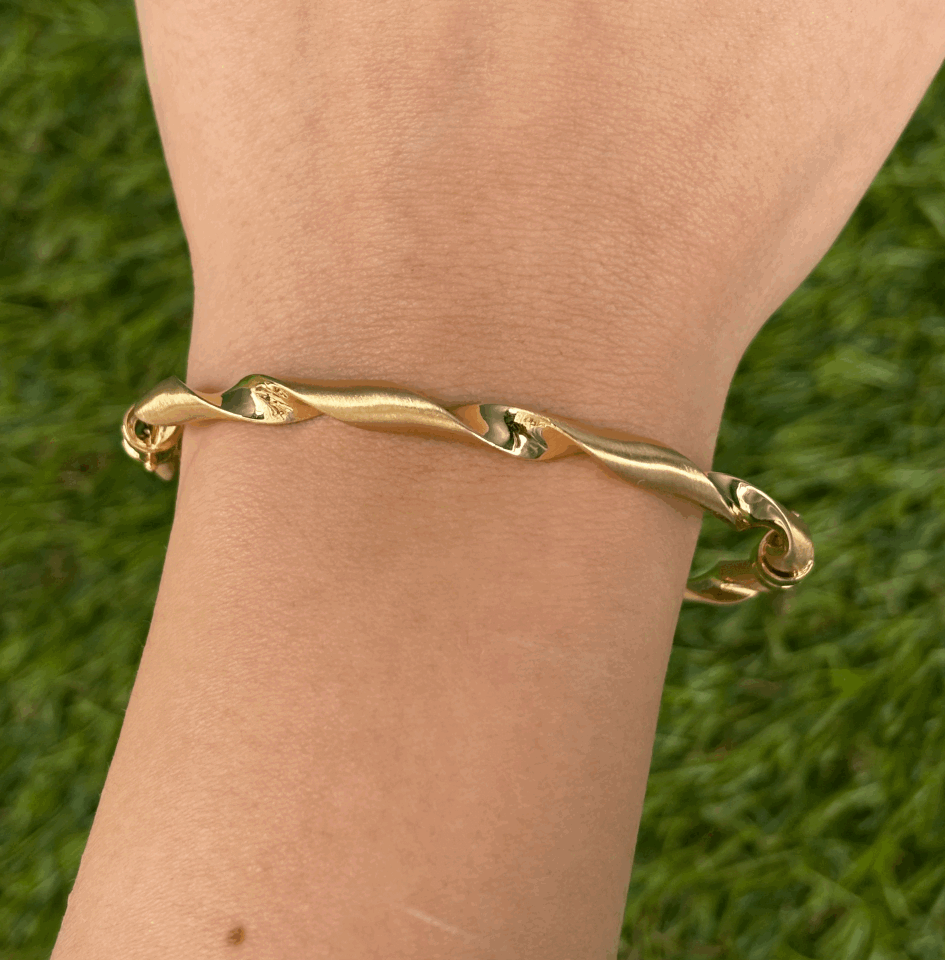 14 Ayar Altın Burgu Kelepçe