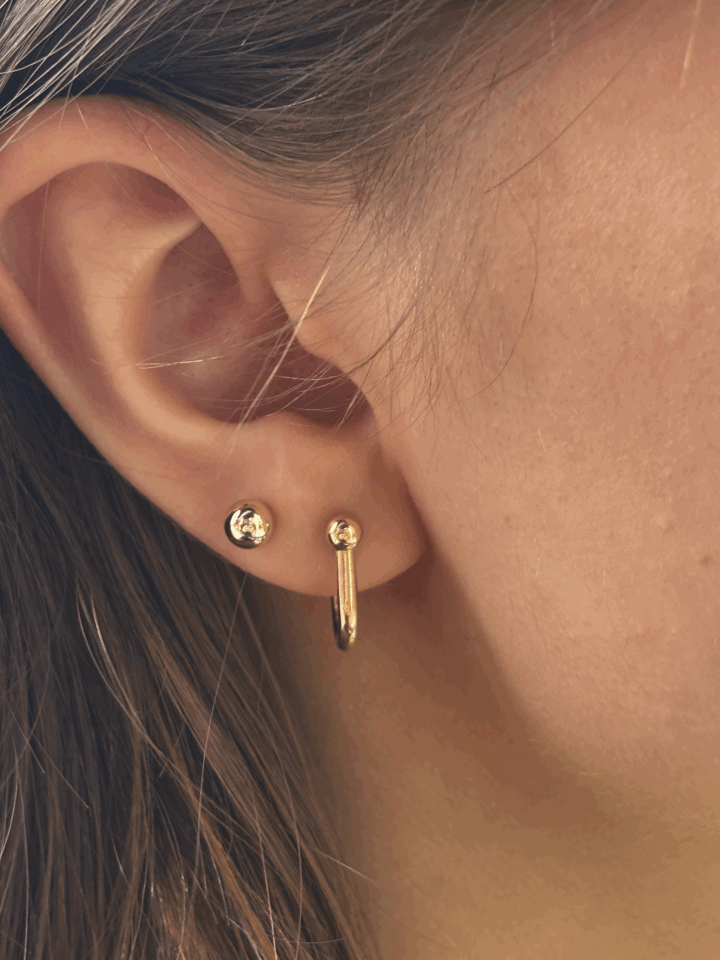 14 Ayar Altın Ataç Küpe