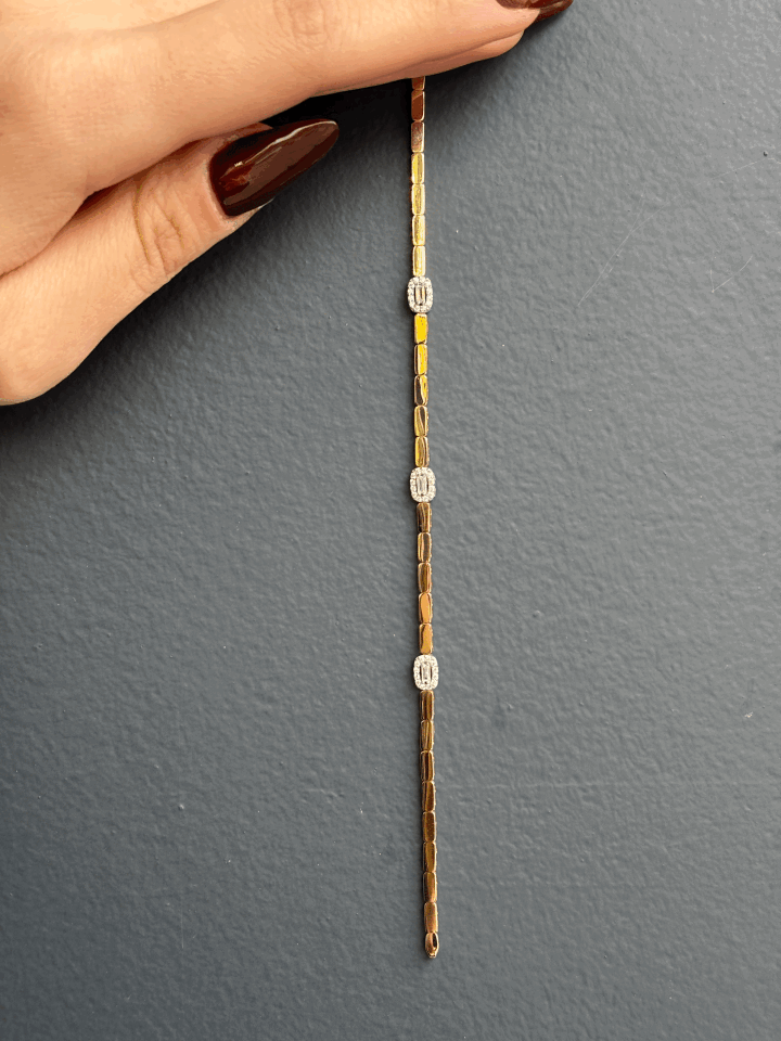 14 Ayar Altın 3'lü Baget Bileklik