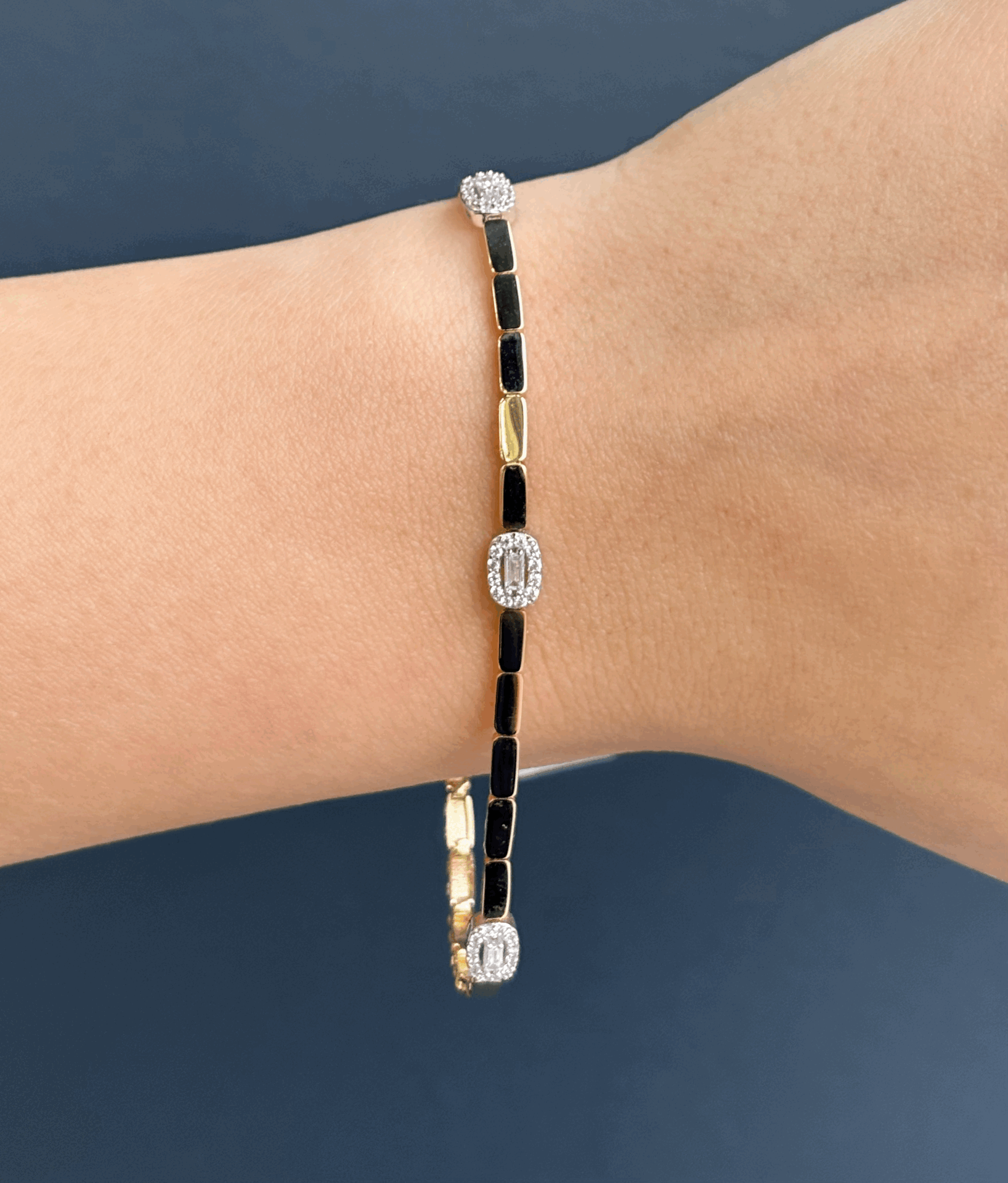 14 Ayar Altın 3'lü Baget Bileklik