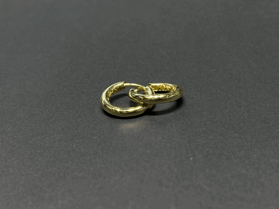 14 Ayar Altın Küçük Boy Halka Küpe