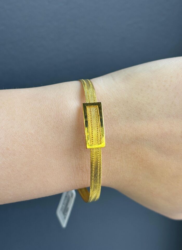 14 Ayar Altın Trabzon Hasırı Bileklik