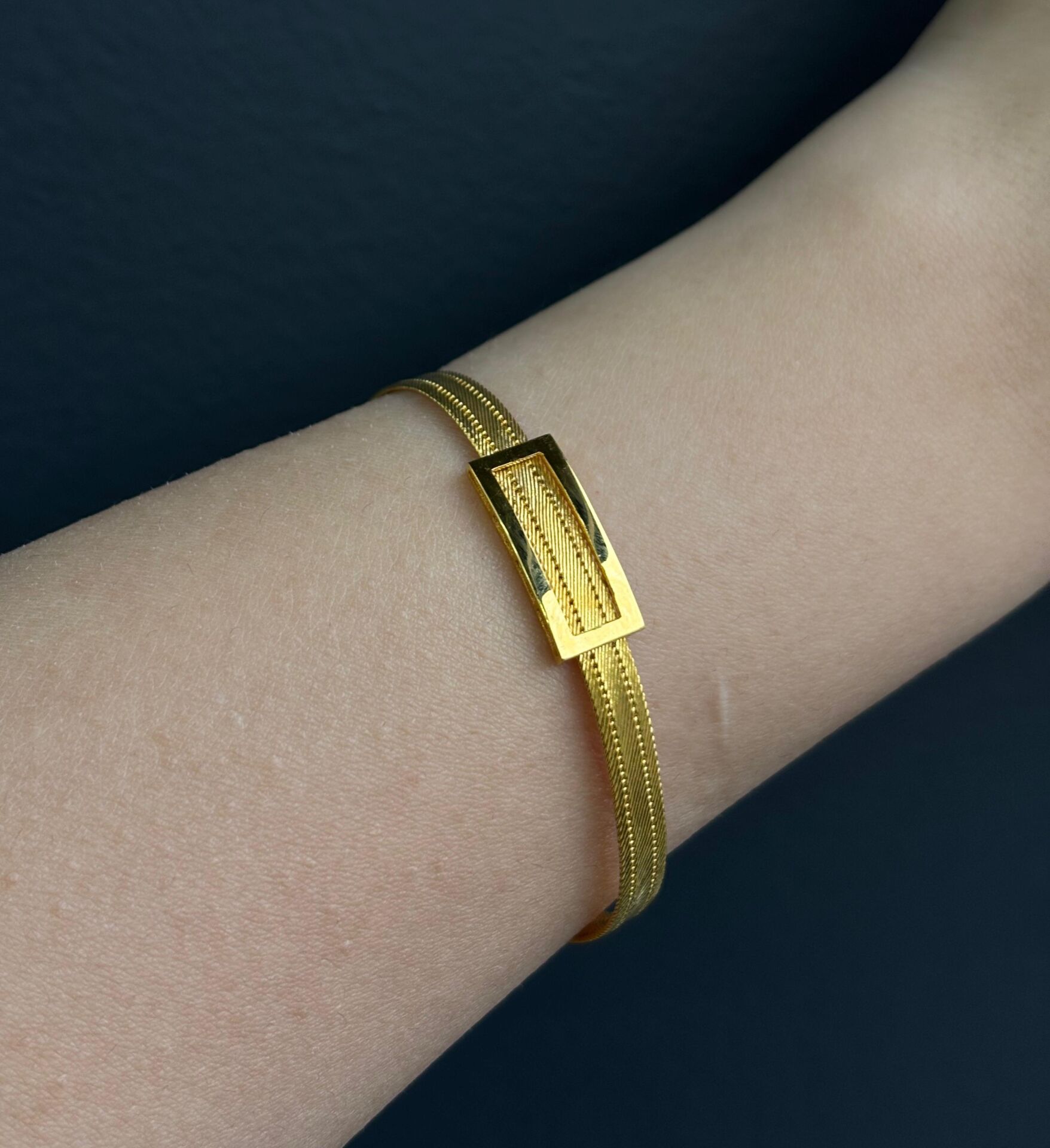 14 Ayar Altın Trabzon Hasırı Bileklik